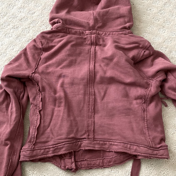 NWOT FREE PEOPLE DISTRESSED HOODIE - Picture 4 of 8